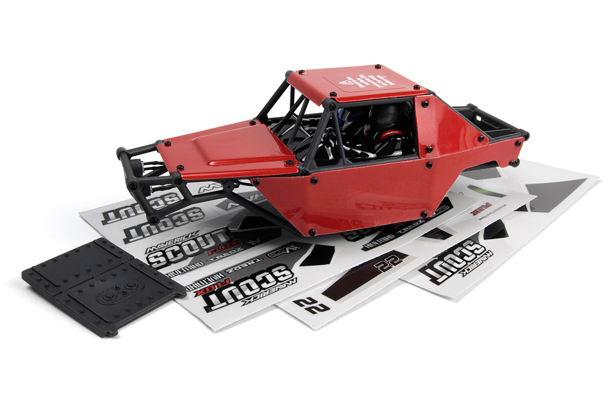 Maverick RC - Scout-24 1/24th Rock Crawler - Printed Body - Red - MV151311