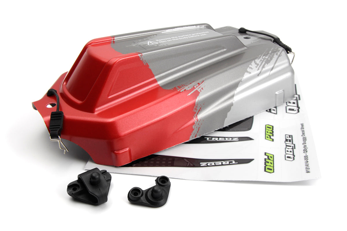 Maverick RC - QByte XB 1/12th Buggy Printed Body - Red - MV151411