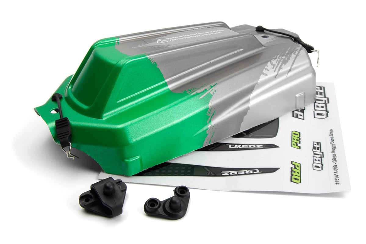 Maverick RC - QByte XB 1/12th Buggy Printed Body - Green - MV151412