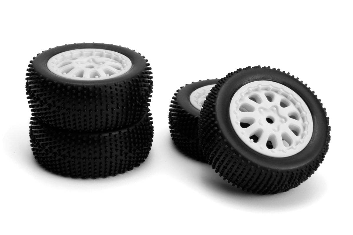 Maverick RC - Sidepin SC Wheel/Tyre Set (White/Front/Rear) - MV151530