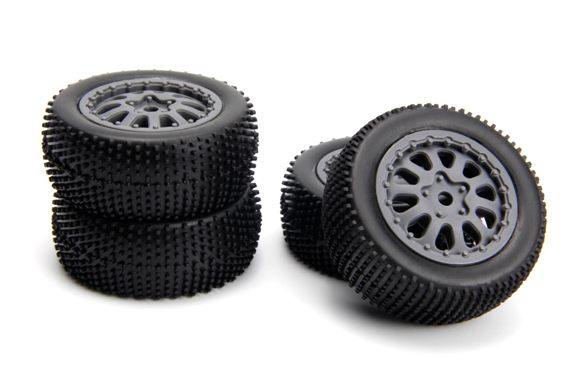 Maverick RC - Sidepin SC Wheel/Tyre Set (Grey/Front/Rear) - MV151533