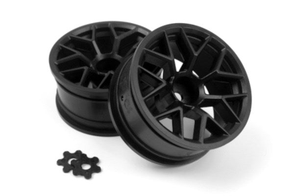 HPI Racing - RTR WHEEL 26MM BLACK (6MM OFFSET/2PCS) - HP160400