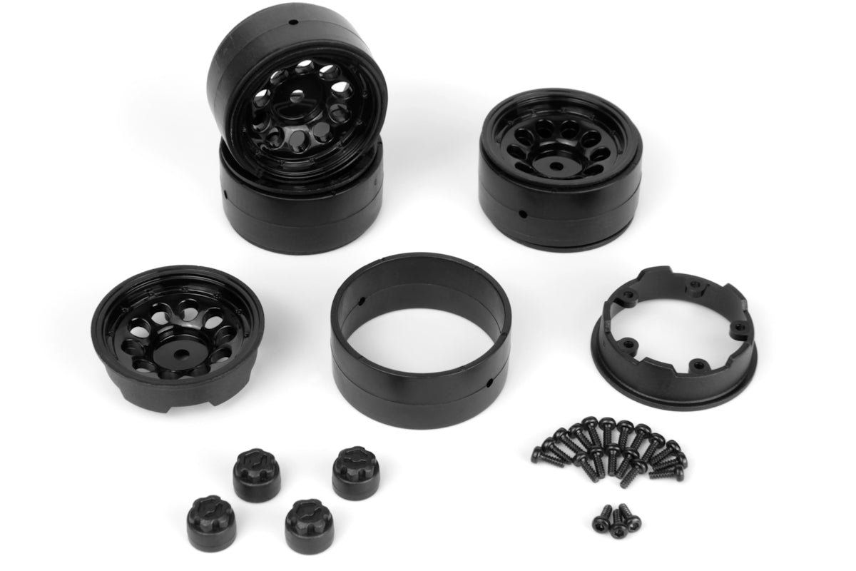 HPI Racing - CS-10 Beadlock Wheel 1.2in (Black/4pcs) - HP160841