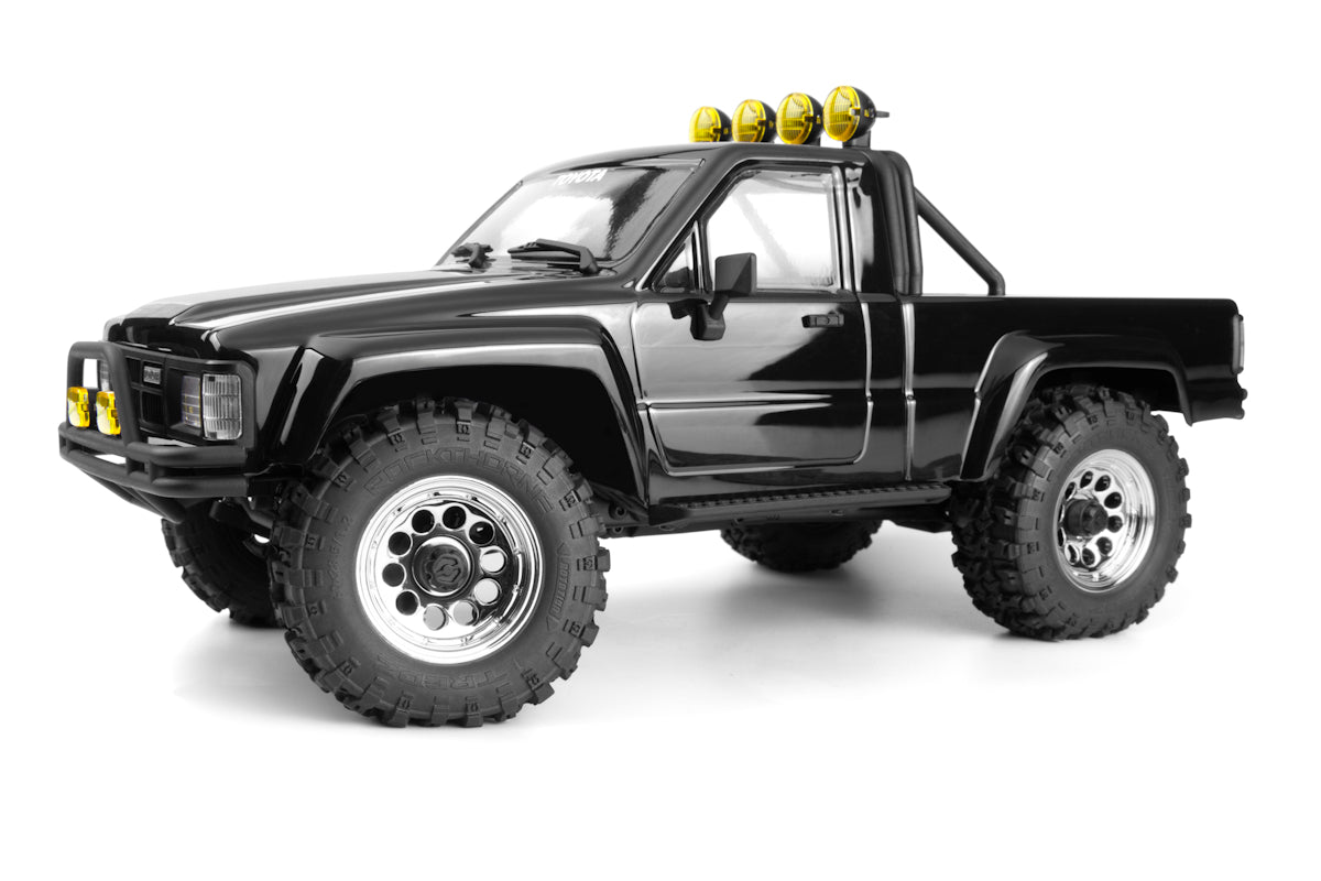 HPI Racing - 1/18 RC Rock Crawler RTR Venture18 Flux 1985 Toyota Hilux SR5 - Black (T) - HP160968