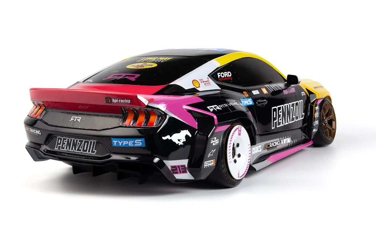 HPI Racing - 1/10 RC Car Drift Stage D10 Ford Mustang GT RTR S650 RWD - B.Hobson - HP161008 (Just add Battery & Charger)