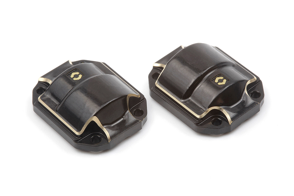 HPI Racing - Brass Diff Cover (Black/2pcs) - HP161144