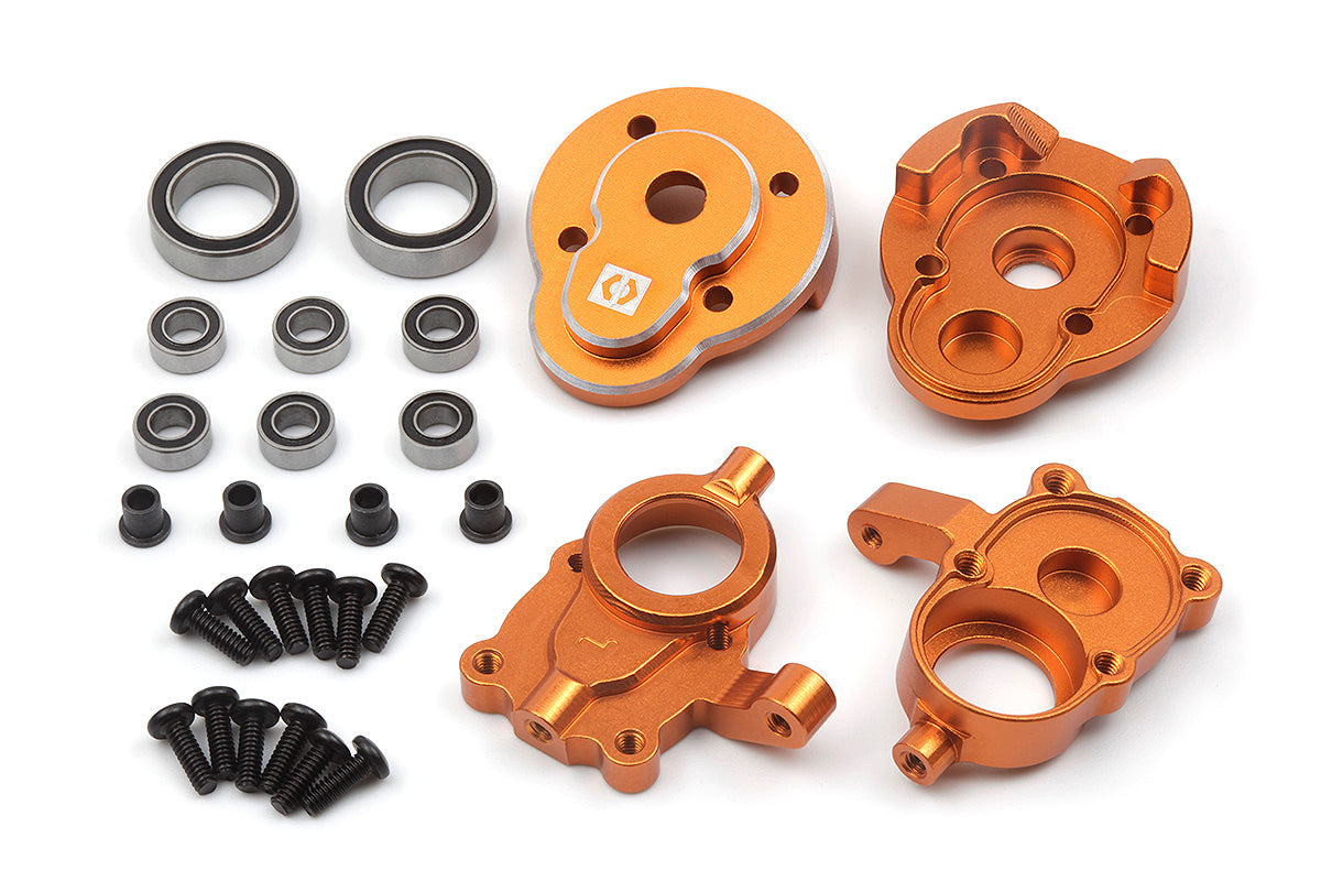 HPI Racing - Aluminum Portal Steering Spindle Set (Orange) - HP161160