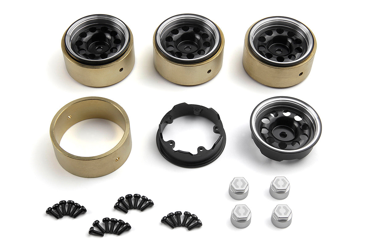 HPI Racing - CS-10 Aluminum Wheel 1.2in (Black/4pcs) - HP161245