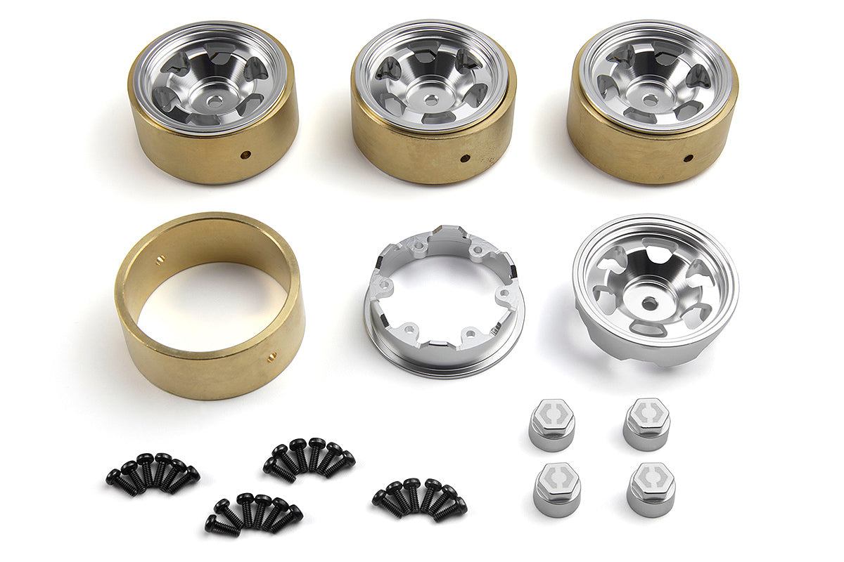 HPI Racing - CL-6 Aluminum Wheel 1.2in (Silver/4pcs) - HP161246