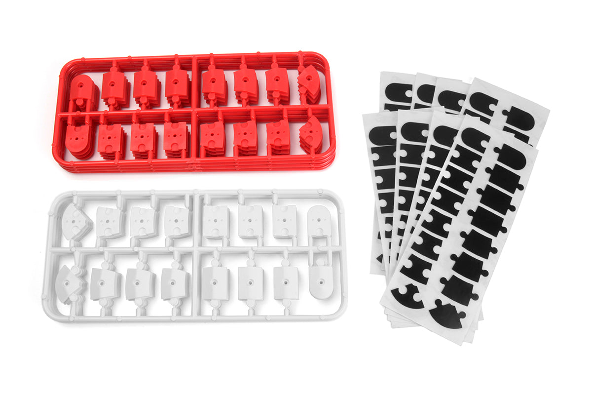 HPI Racing - nano-TTR Curb Set - Red and White - HP161409
