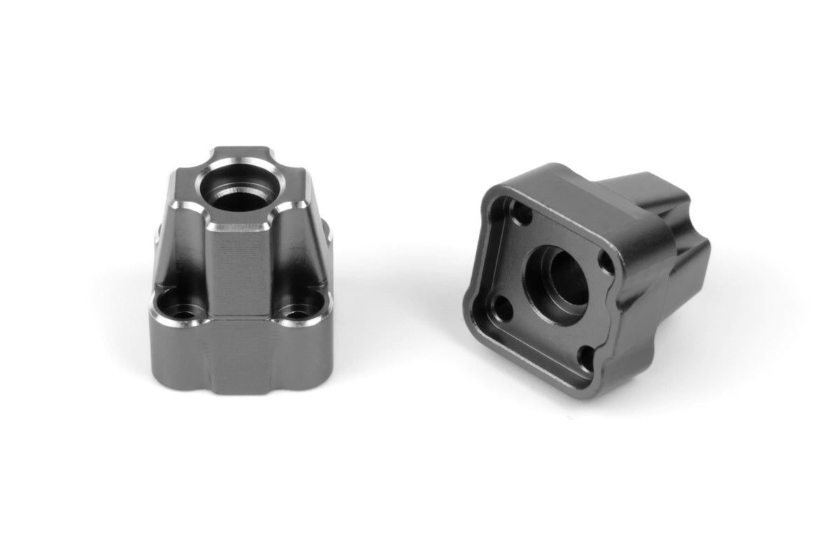 HPI Racing - Aluminum Rear Hub Set (Gunmetal/2pcs) - HP161418