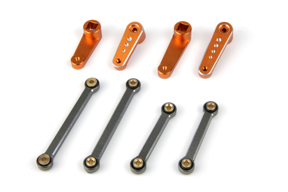 HPI Racing - Aluminum Sway Bar Set (Gunmetal/Orange/Front/Rear) - HP161420