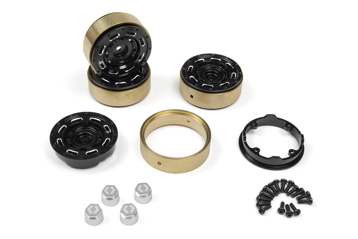 HPI Racing - CC-8 Aluminum Wheel 1.3in (Black/4pcs) - HP161446