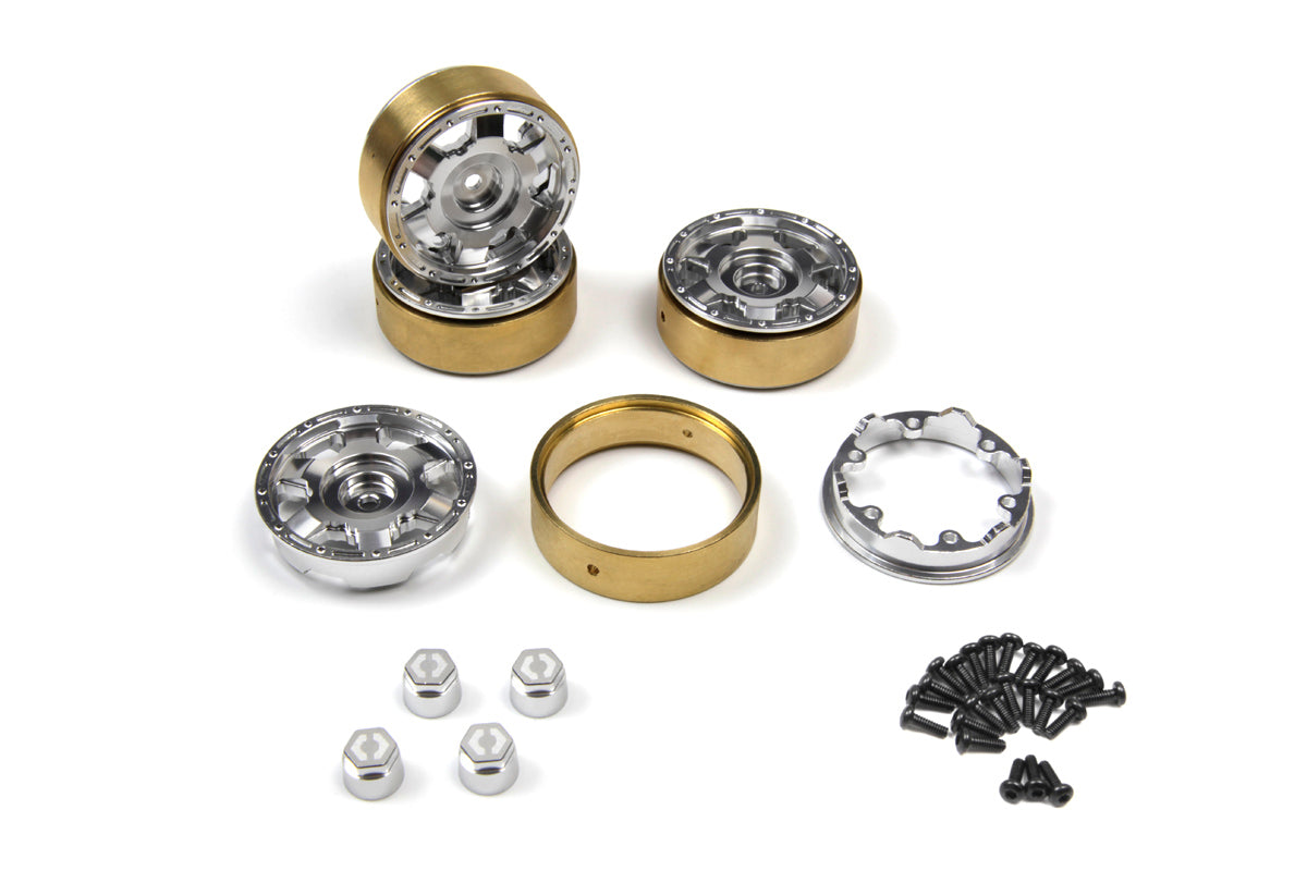 HPI Racing - CC-6 Aluminum Wheel 1.3in (Silver/4pcs) - HP161447