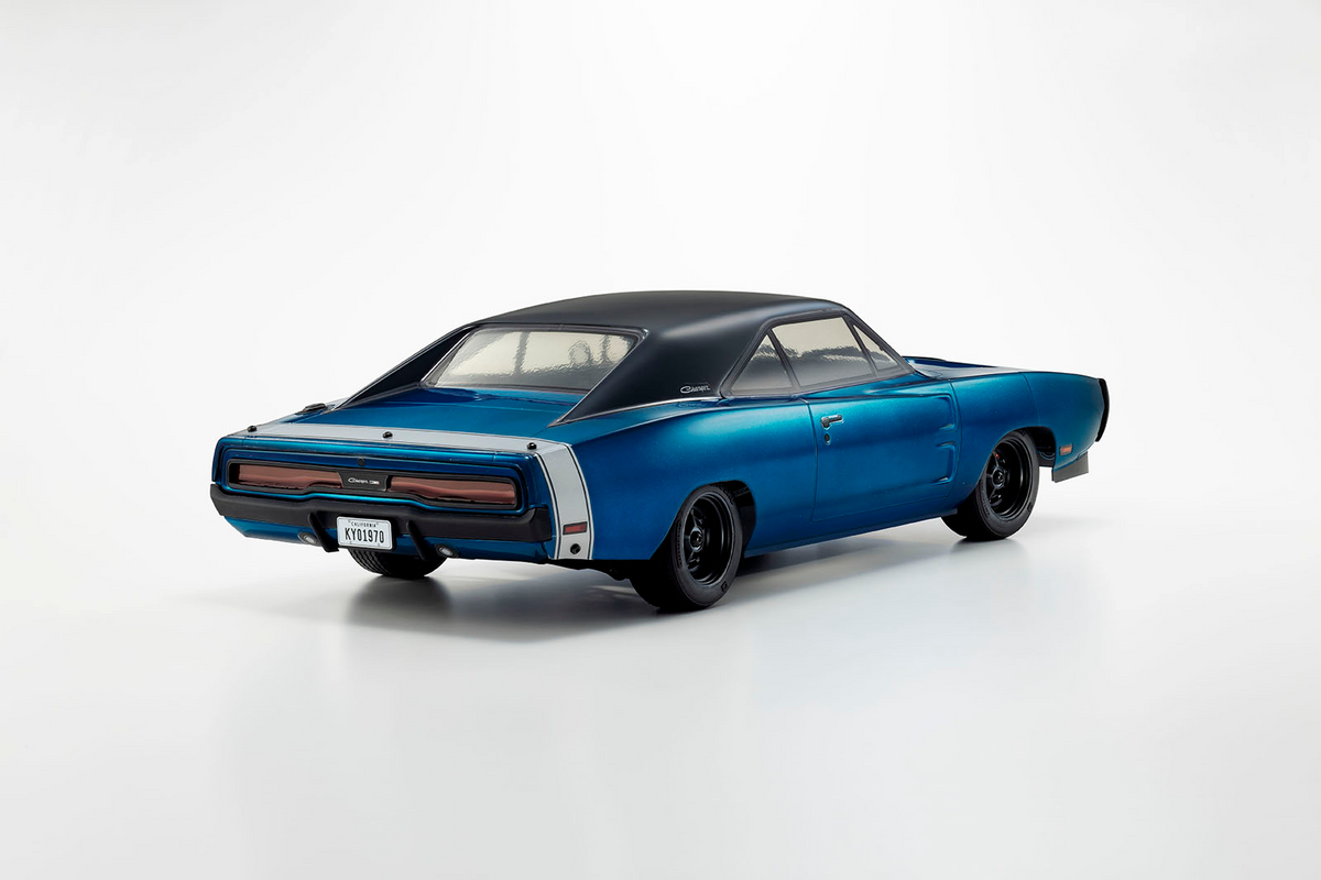 KYOSHO - RC Car Fazer FZ02 (L) Dodge Charger 1970 Blue 1/10 RTR Readyset - K.34475T1B (Just add Battery & Charger) Ultra Scale Body - Clip-less Body (optional flip lights available)