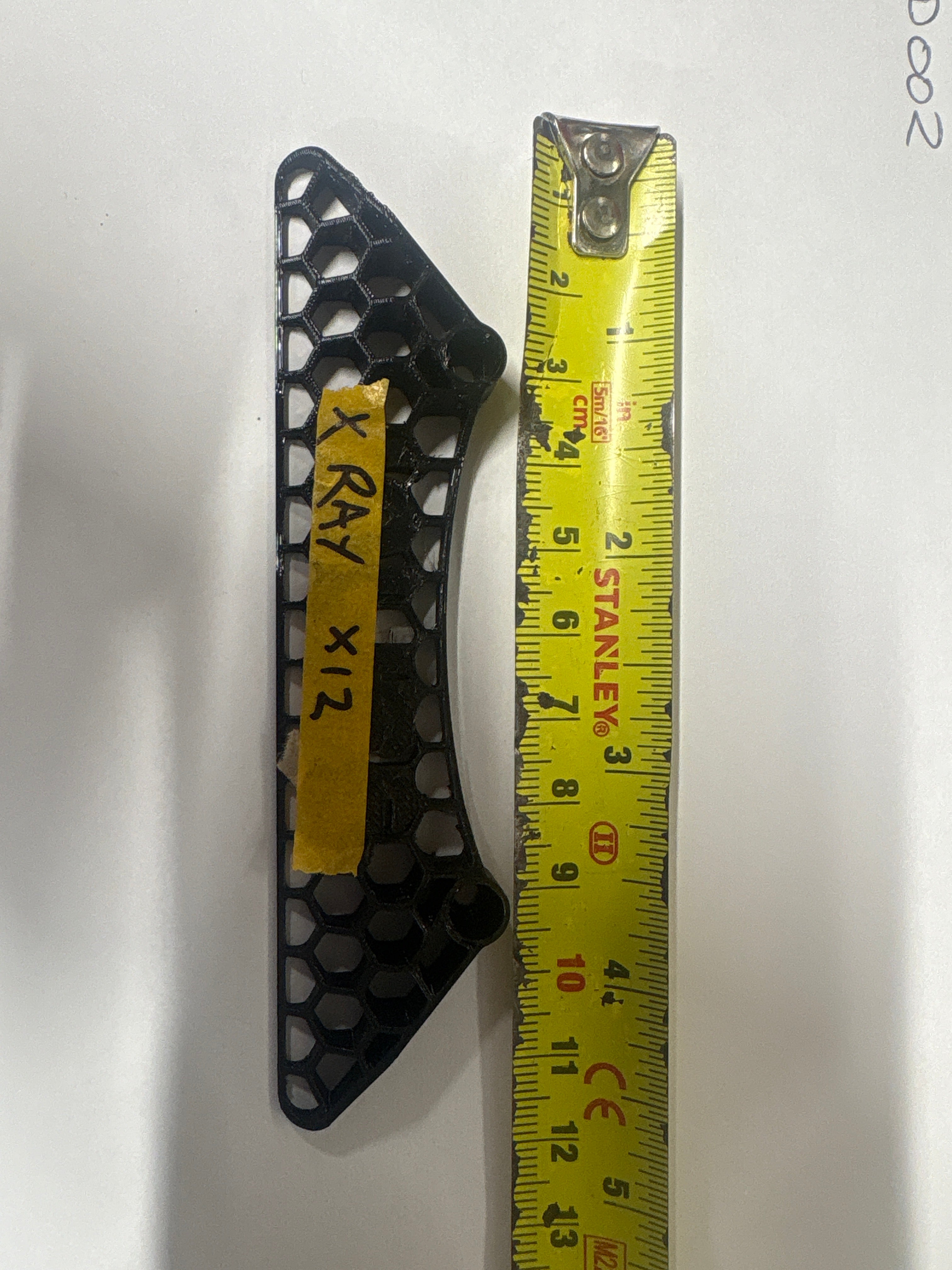 3D printed flexi bumper - Xray x12 LMP - 1cm Thick tamper to 1mm x 11.5cm Wide x 2.5cm Deep