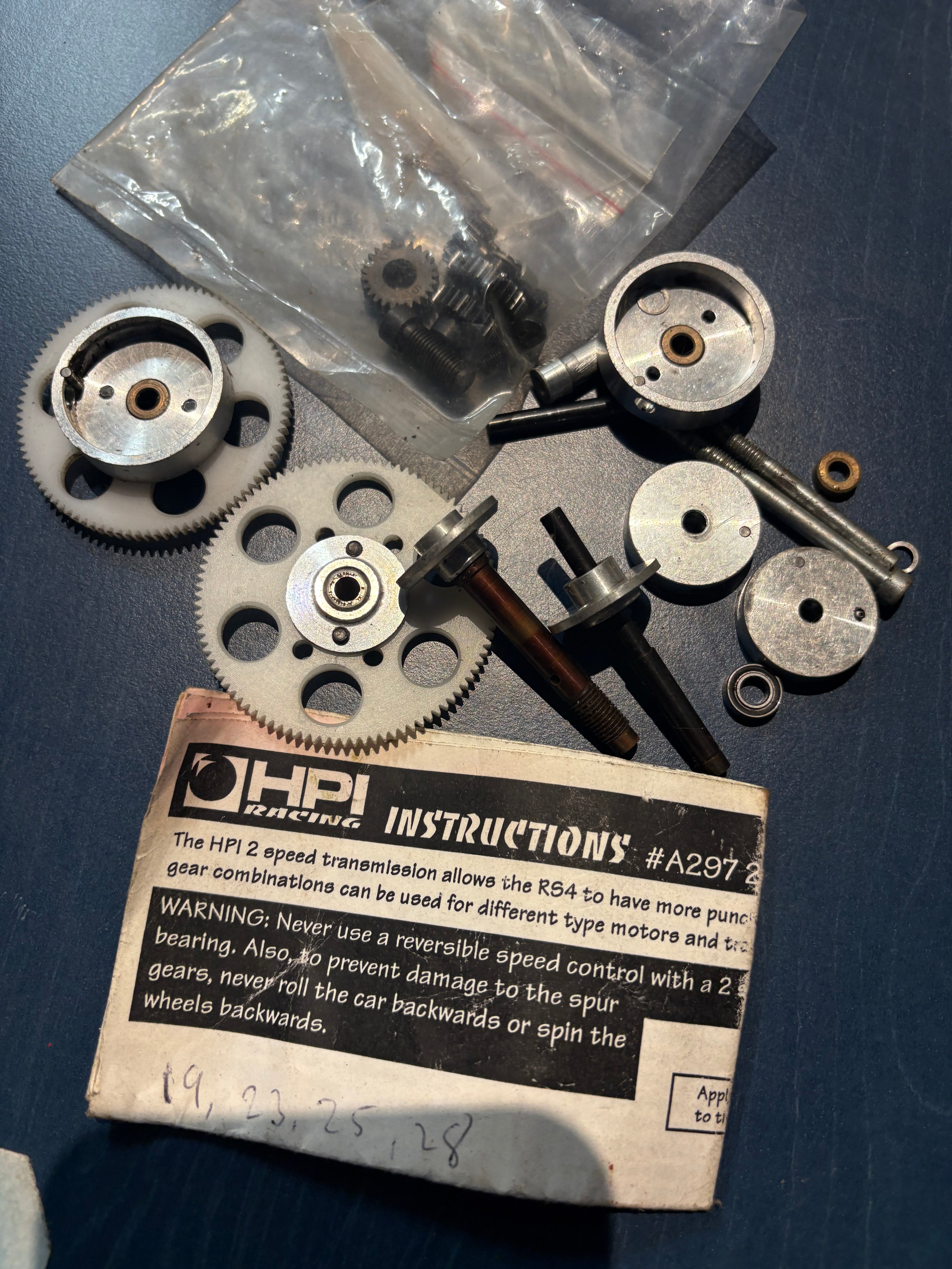 HPI Racing - RS4 Sport/Pro 2 speed transmitting kit - spares or repairs