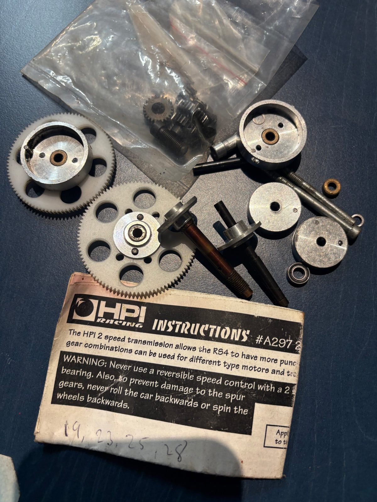 HPI Racing - RS4 Sport/Pro 2 speed transmitting kit - spares or repairs