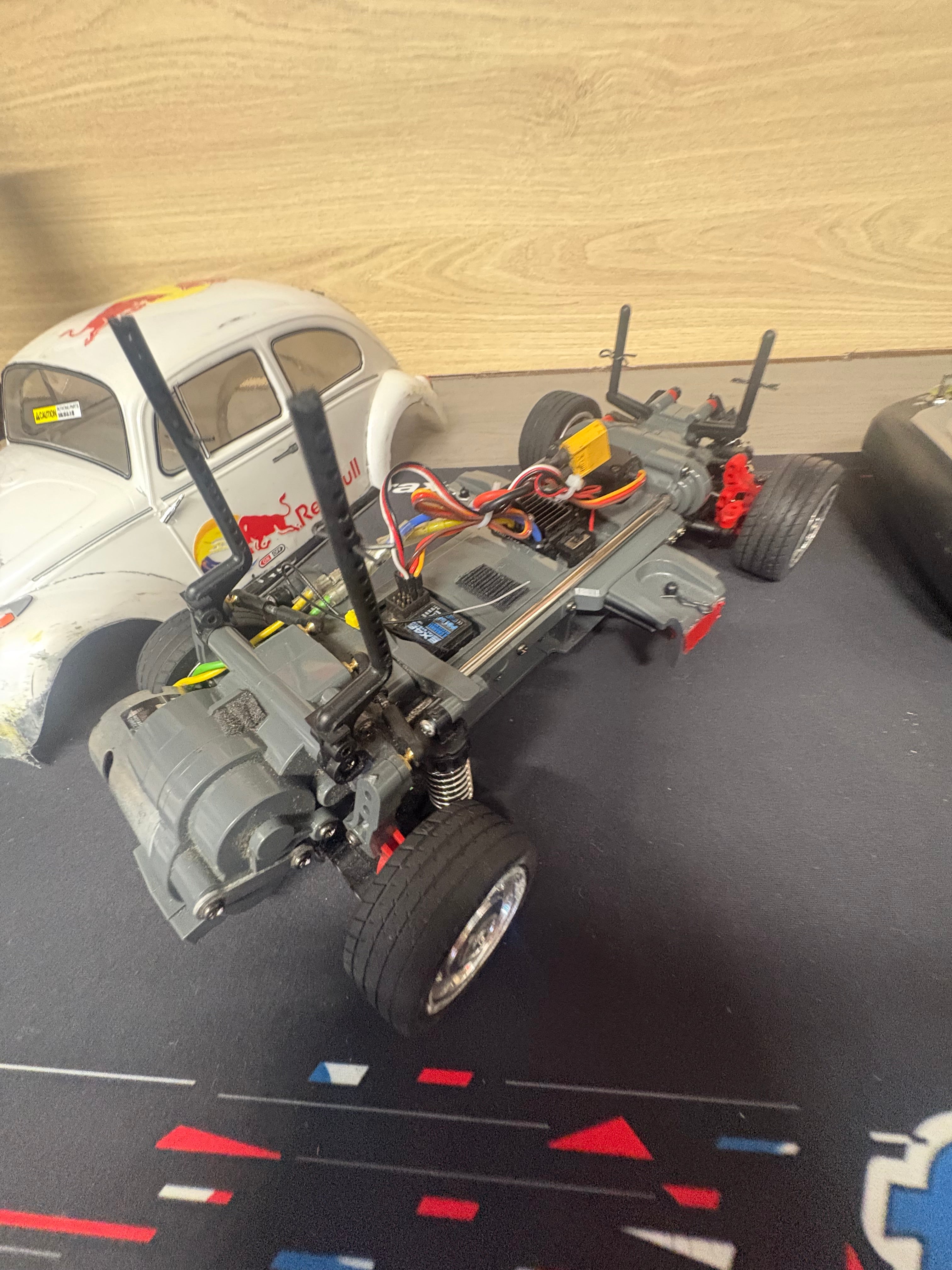 Ex-Hire Car Beetle - 4WD 1/10 M-Chassis Tamiya MF01X - With Stick Radio, ESC & Motor - Just add Battery & Charger