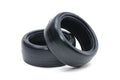 Tamiya - Reinforced Racing Tyres Medium 24mm (One Pair) - 22000 TAMIYA SPARES