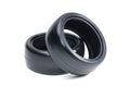 Tamiya - Reinforced Racing Tyres Hard 24mm (One Pair) - 22001 TAMIYA SPARES