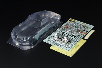 Tamiya 51690 - (210mm) Alpine A110 Jagermeister 1973 Body Set in Clear Lexan - For 1/10 M-Chassis MTC (W-165mm x Wheelbase-210mm) (Full sponsor stickers - lights, windows and grills + Body Parts)