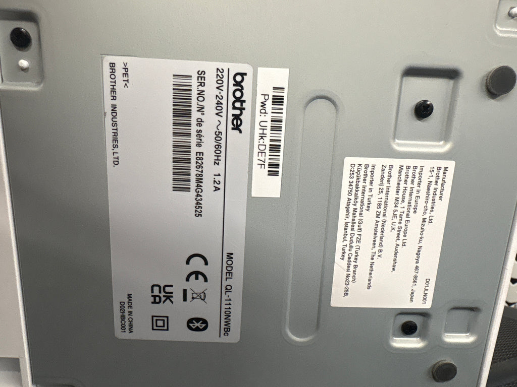 Used - Brother QL-1110NWBC Shipping Thermal Label Printer Work on Shopify POS - QL1110NWBZU1