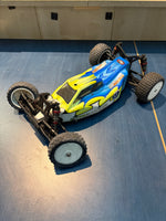 Used - PR Racing S1 1/10 RC Buggy - Rolling chassis - appears working, missing spoiler & mount (needs all electrics)