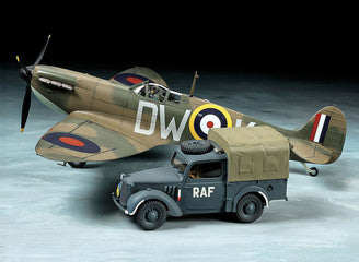 Tamiya - 1/48 Supermarine Spitfire Mk.I & Light Utility Car 10HP Set - 25211 TAMIYA 1/48 AIRCRAFT