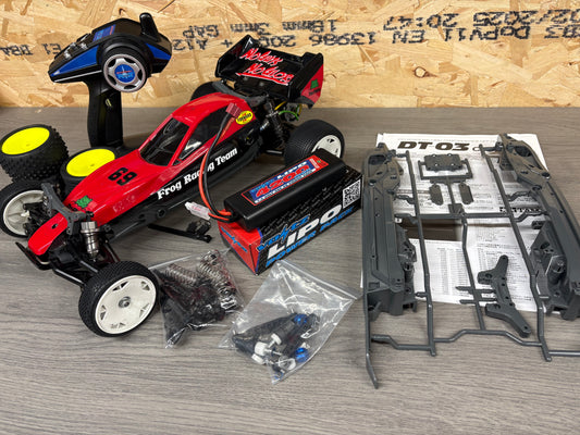 Used - Tamiya DT03 Frog Racing Team 1/10 2WD Buggy (Radio, Motor & ESC included) (Needs only charger)