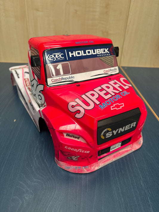 Used - Tamiya Fat Fox Buggyra Body - good condition in Flur Pink