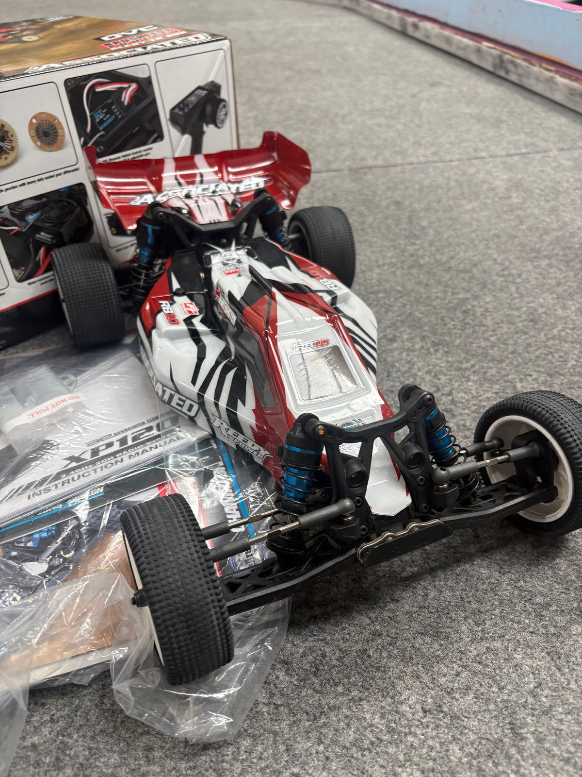 Used - Team Associated RB10 Brushless 2WD 1/10 RC Buggy - Just add Radio, battery & Charger to complete - only ever driven indoor on our raceway