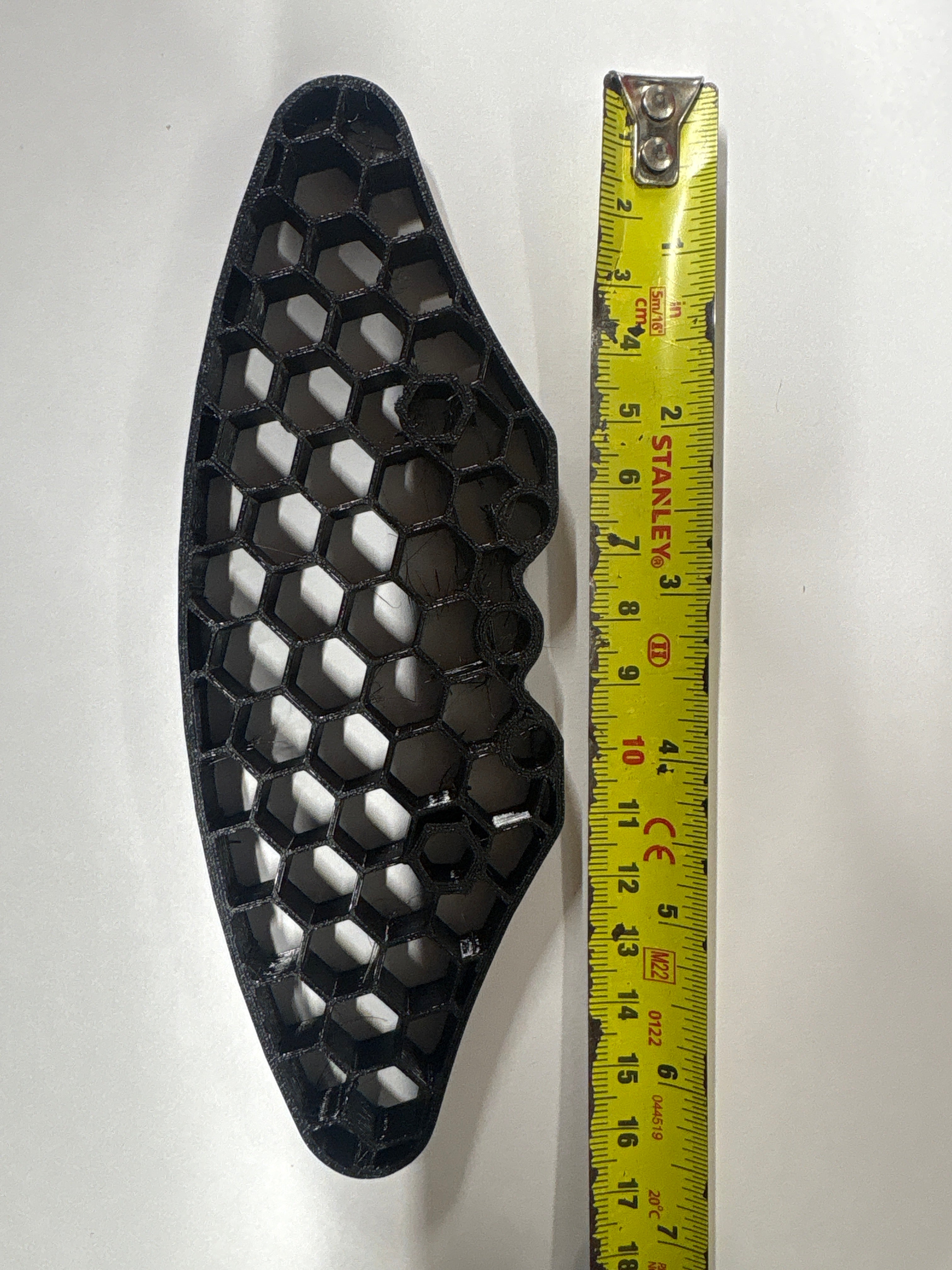 3D printed flexi bumper - Carten / Louise T410 - 1cm Thick x 16cm Wide x 5.5cm deep (Medium wide) low profile Touring Car Light Weight