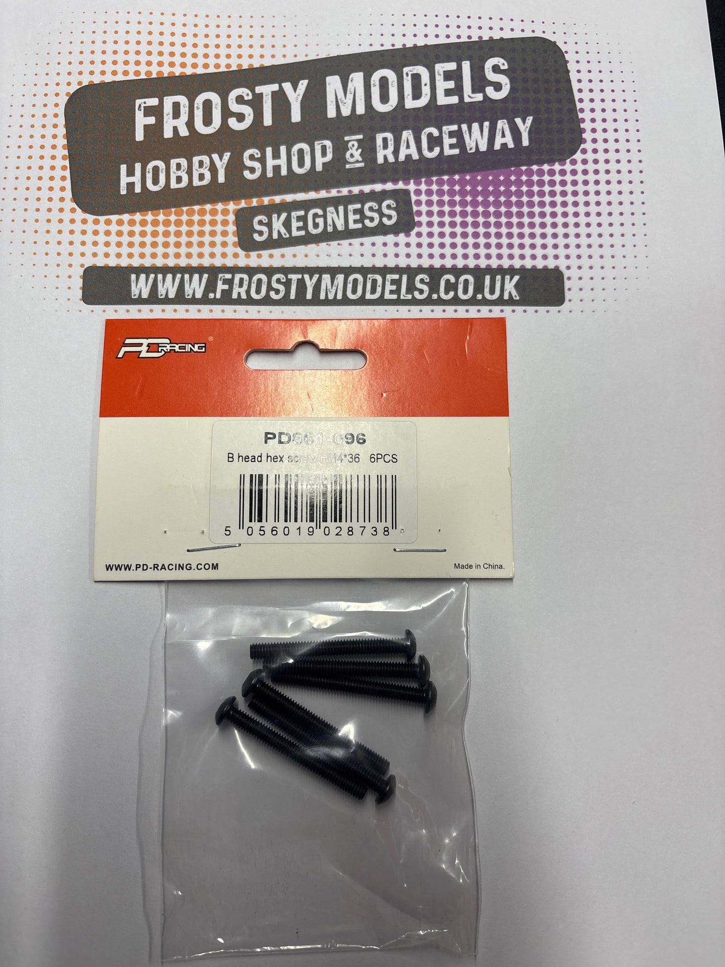 PD RACING SPARES - 1/10TH TK10 & TR10 - B head hex screw HM4*36   6PCS