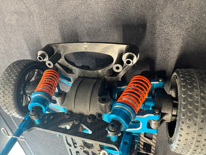 Used - Tamiya TT01 PMM Alloy & Carbon unofficial branded 4WD 1/10 RC touring car with brushless system & servo