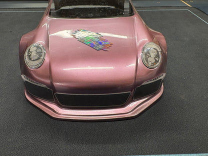 1/12 Porsche Body - Anodised Pink GT12 Atom Body 201mm wheelbase by 164mm wide (With stick kit applied)