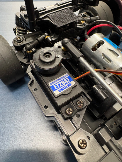 Tamiya (Ex-Display with hop-us) - MB01 Mini Cooper Wide Arch Airbrushed Built Kit - With Upgraded Motor, ESC & Servo (needs radio, battery and charger to complete) M-Chassis 1/10th