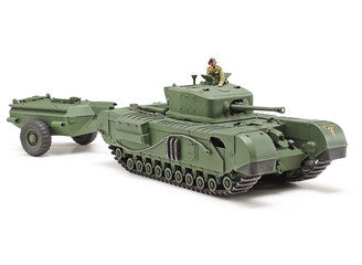 Tamiya - 1/48 British Churchill Mk.VII Crocodile Tank - 32594 TAMIYA 1/48 MILITARY