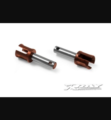 Xray - Xray Spare Parts LIGHTWEIGHT DIFF OUTDRIVE ADAPTER - LONG - HUDY SPRING STEELā„¢ (2) - XR335073