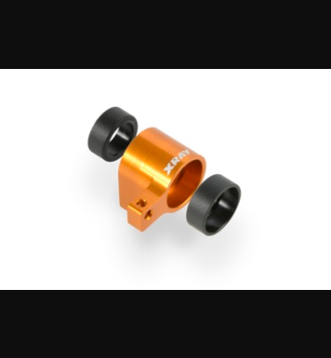 Xray - Xray Spare Parts ALU FRONT MIDDLE SHAFT HOLDER - ORANGE - SET - XR335722-O