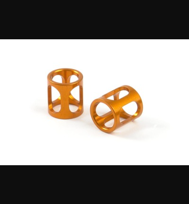 Xray - Xray Spare Parts ALU LIGHTWEIGHT LOCATING COLLAR - ORANGE (2) - XR335731-O
