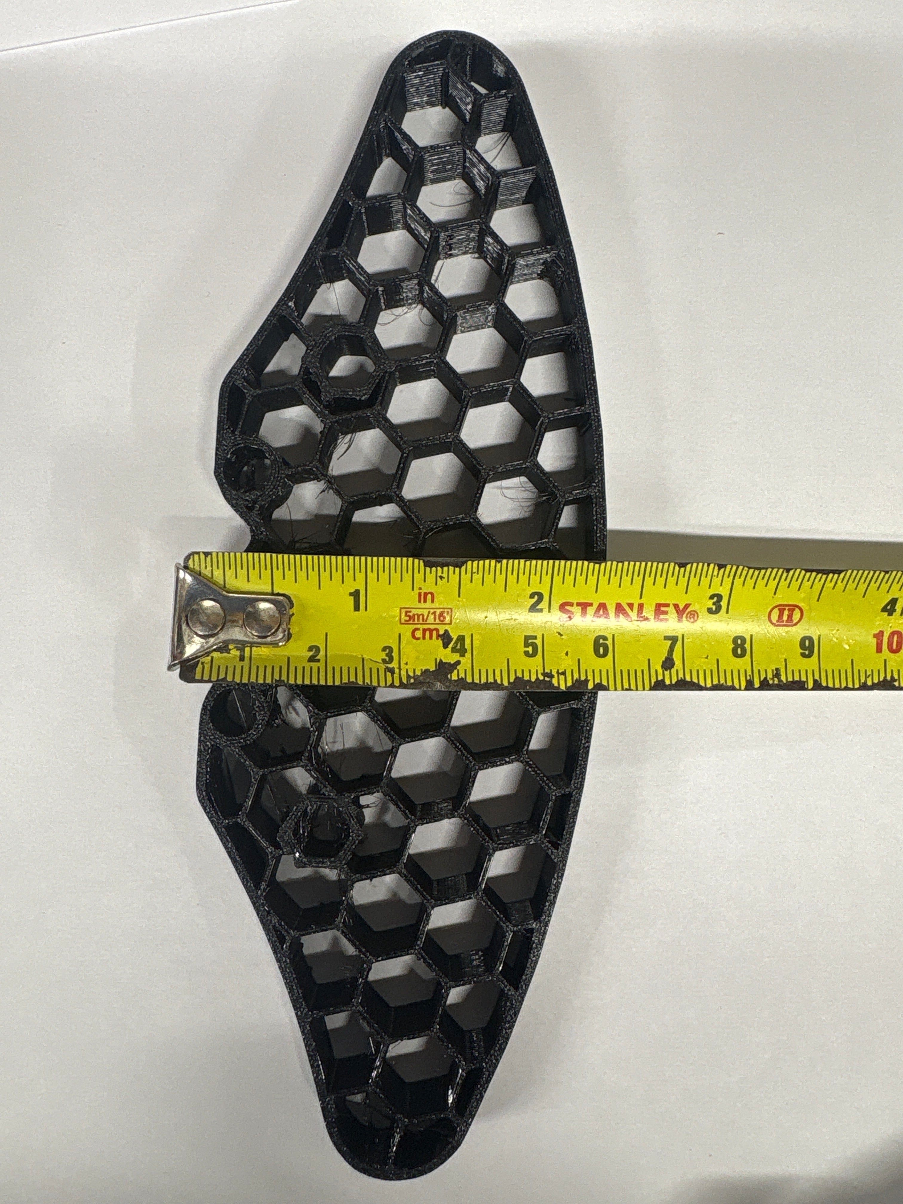 3D printed flexi bumper - Carten / Louise T410 - 1cm Thick x 16cm Wide x 5.5cm deep (Medium wide) low profile Touring Car Light Weight