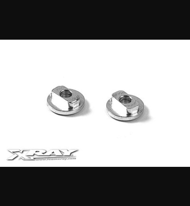 Xray - Xray Spare Parts ALU RADIO PLATE BUSHING FIXED (2) --- Replaced with #346182-O - XR346182