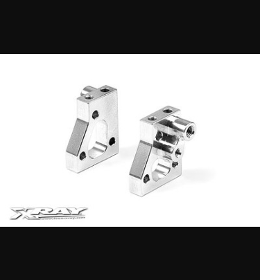 Xray - Xray Spare Parts ALU RADIO PLATE MOUNTS (L+R) - SWISS 7075 T6 - XR346231