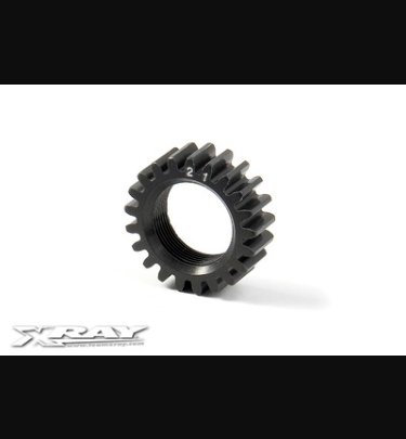 Xray - Xray Spare Parts XCA ALU 7075 T6 HARD COATED PINION GEAR - 21T (2ND) - XR348521