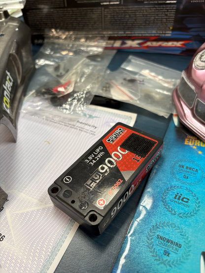 Used - Xray X12 2017 - With 1S ESC, 13.5T Motor, Micro Servo, LMGT3 Body & Spares