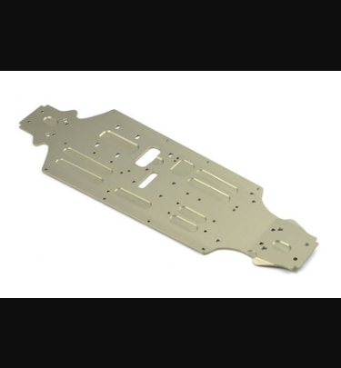 Xray - Xray Spare Parts ALU CHASSIS - HARD COATED SWISS 7075 T6 (3MM) - V2 - XR351101