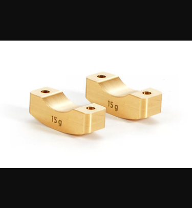 Xray - Xray Spare Parts BRASS STEERING BLOCK WEIGHT 15G (2) - XR351181