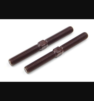 Xray - Xray Spare Parts ADJ. TURNBUCKLE M5 L/R 50MM - SPRING STEEL (2) - XR352630