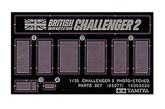 Tamiya - Challenger 2 Photo-Etched Part - 35277 TAMIYA 1/35 MILITARY